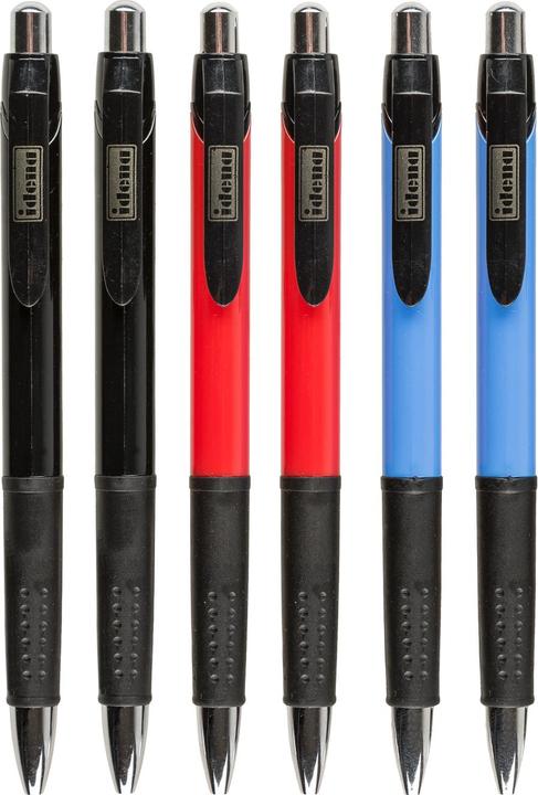 Productafbeelding Idena Biros 6st assorti, blauwe inkt (Veelkleurig, 6x)
