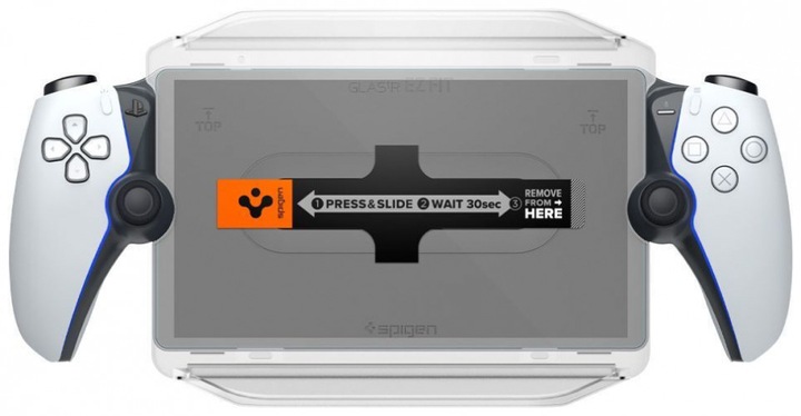 Actual product image Spigen GLAS.tR EZ Fit Playstation Portal Screen Protector