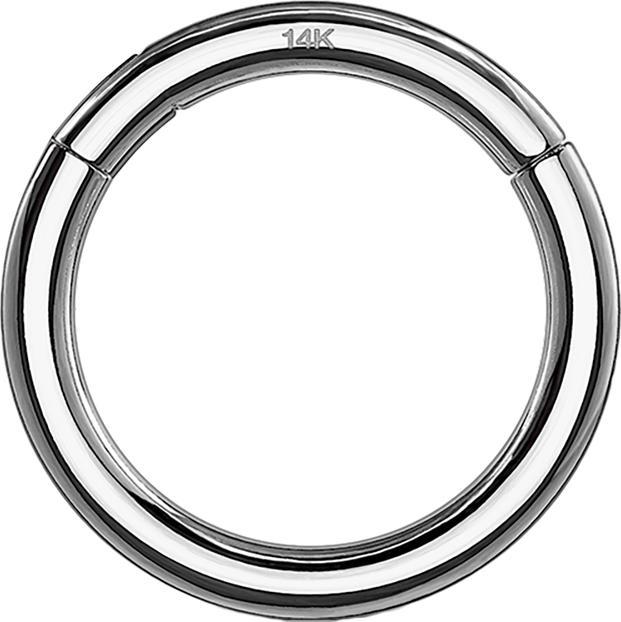 Image du produit Star Piercing Bague segment pliable 14k or blanc (sans laiton, Or 14k)