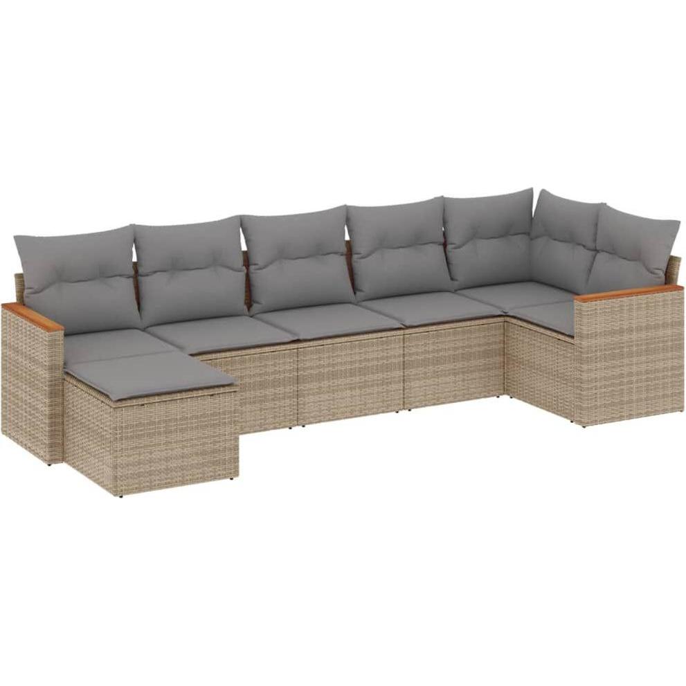 VidaXL, Gartenlounge, 10-tlg. Garten-Lounge-Set mit Kissen