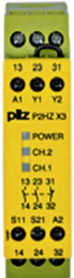 Actual product image Pilz P2HZ X3 2hand safety relay,24Vdc 2NO 1NC