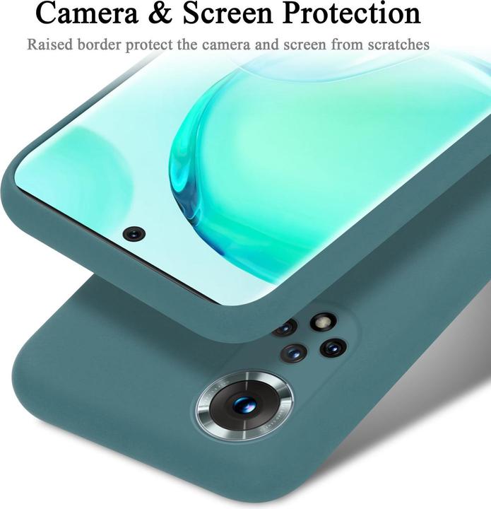 Actual product image Cadorabo Bumper Case for Honor 50 / Huawei NOVA 9 TPU Liquid Silicone Cover for Honor 50 / Huawei NOVA 9 (Huawei Nova 9, LG K50)