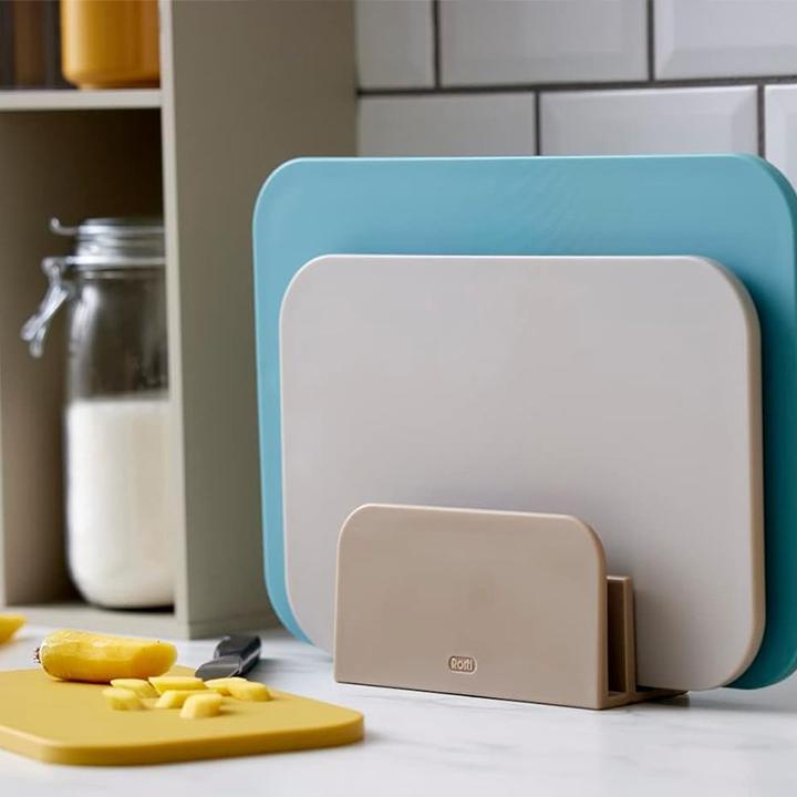 Produktbild Rosti Schneidebrett-Set Choptima 3-teilig, Beige/Gelb/Blaugrün