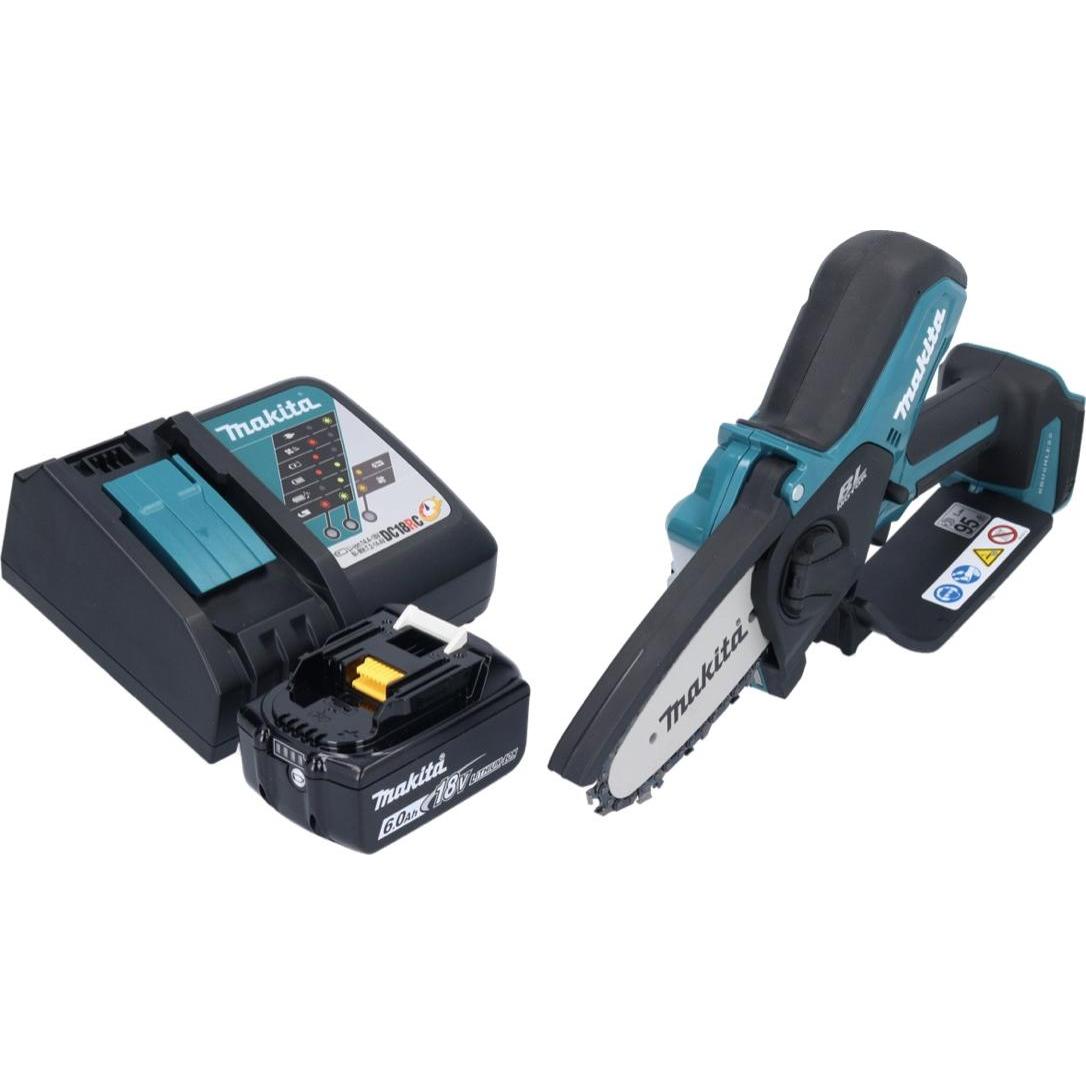 Makita, Kettensäge, DUC 101 RG1 Akku AstsÃ¤ge 18 V 10 cm Brushless + 1x Akku 6,0 Ah + LadegerÃ¤t (Akku Kettensäge)