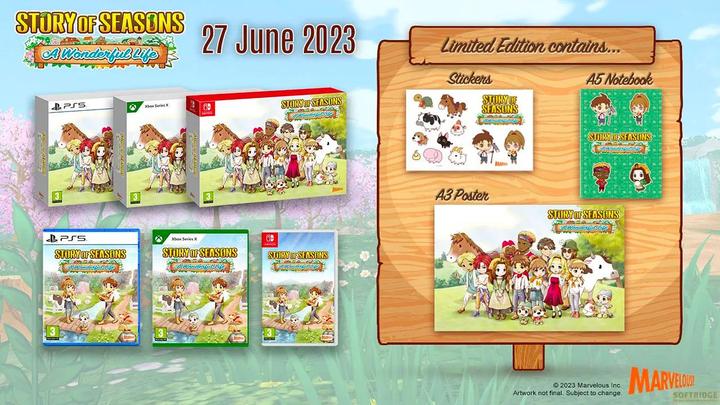 Actual product image Marvelous Story of Seasons: A Wonderful Life (Limited Edition) - Sony PlayStation 5 - Virtual Life - PEGI 3 (PS5, EN)