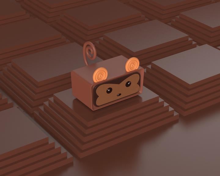 Actual product image Mobility on Board Adorable Speaker Monkey (6 h, Rechargeable battery operated)