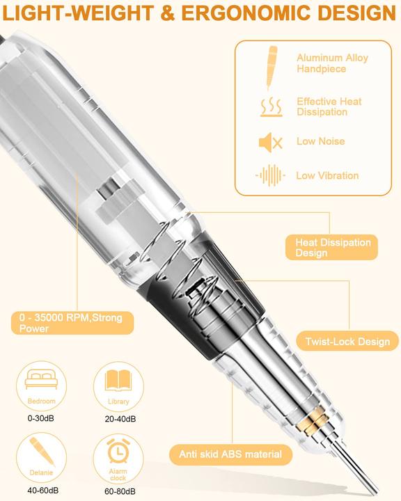 Immagine prodotto Neflsi Nagelfräser Set mit LED Display