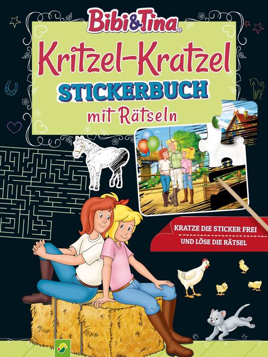 Immagine prodotto Bibi & Tina Scribble Scratch Sticker Book con puzzle