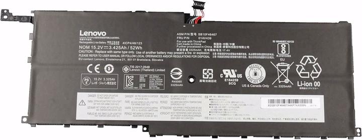 Actual product image Lenovo 01AV439 (4 cubicles, 3425 mAh)
