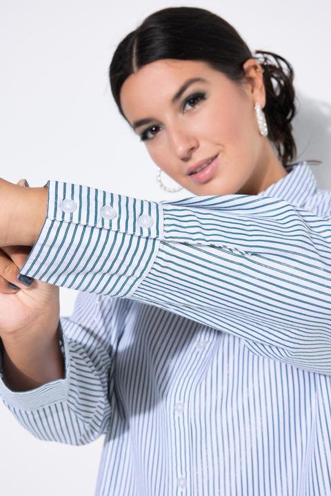 Immagine prodotto Studio Untold Camicia dal taglio oversize con righe glitterate (60)