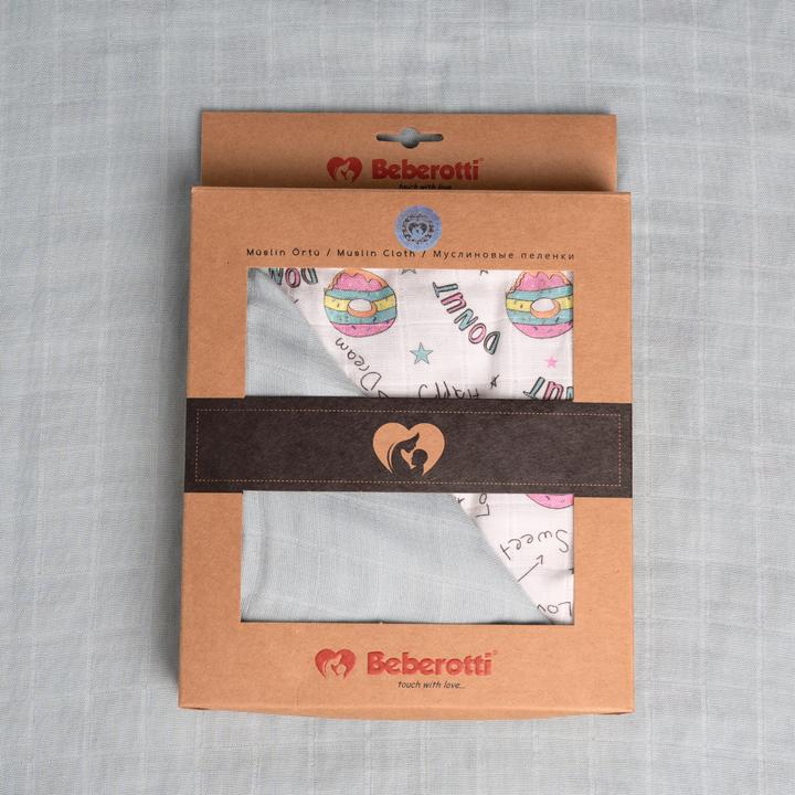 Produktbild Beberotti Organic 4-lagige doppelseitige Musselindecke (90 x 75 cm)