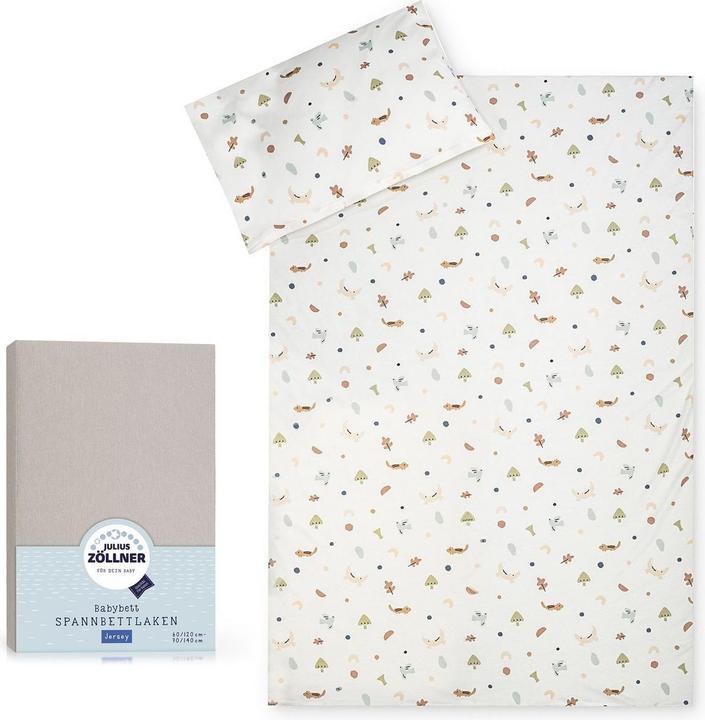Julius Zöllner Bettwäsche-Set Jersey 100 x 135 / 40 x 60 (100 x 135 cm, 40 x 60 cm)