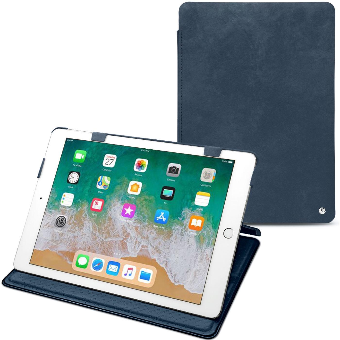 Noreve Lederschutzhülle horizontal (iPad 9.7), Tablet Hülle, Blau