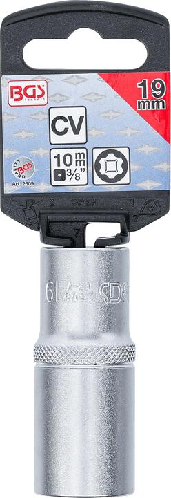 Produktbild BGS Steckschlüssel-Einsatz Super Lock, tief | Antrieb Innenvierkant 10 mm (3/8") | SW 19 mm (19 mm)