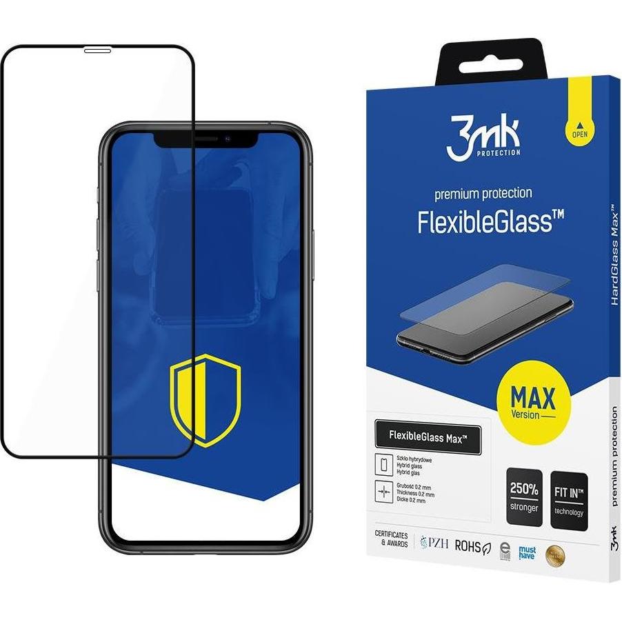 3MK Flexible Displayschutzfolie aus Glas (1 Stück, Apple iPhone 11), Smartphone Schutzfolie, Transparent