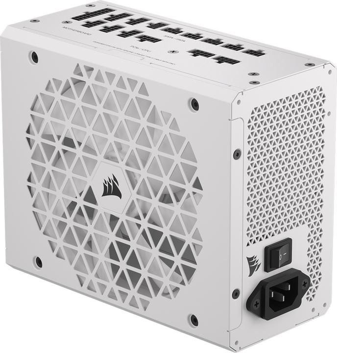 Corsair RMx Shift White Series, RM1000x Shift White, 1000 Watt, 80 PLUS GOLD Certified, Fully Modular Power (1000 W)