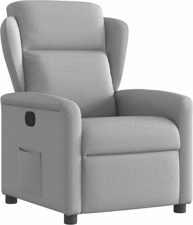 Actual product image VidaXL Relax armchair cloud grey fabric