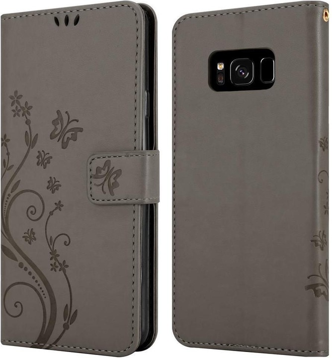 Produktbild Cadorabo Flower Book Cover (Samsung Galaxy S8+)