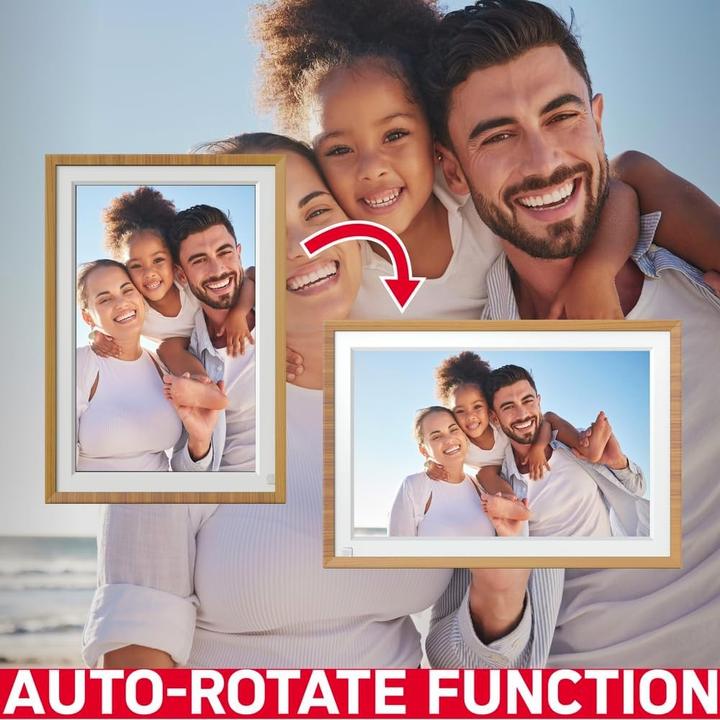 Produktbild AGFAPHOTO Digitale Fotolijst mit 10 Zoll Display, Fotoanzeige, Uhr, Kalender und Alarm (10", 1280 x 800 Pixel)