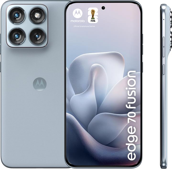 Produktbild Motorola Edge 70 Fusion Power 5G 12/256GB Country Air (256 GB, Light Blue, PANTONE Country Air, 6.78", Dual SIM, 5G)