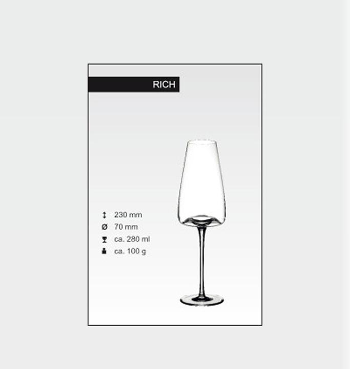 Productafbeelding Zieher Vision Rich Wijnglas Set van 2 (28 cl, 1 Bril, Witte wijnglazen)