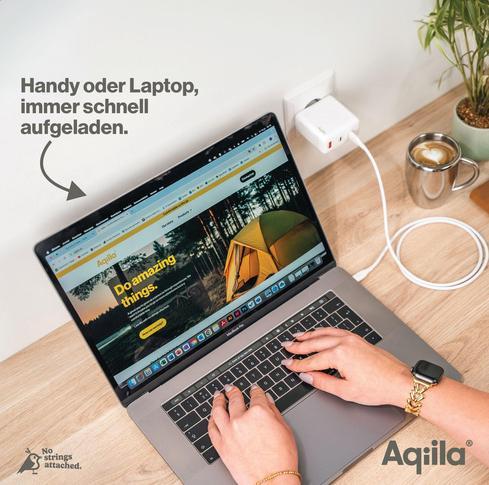Productafbeelding Aqiila Chargebird W4 - GaN Wandlader, 120W PD - Wit (120 W, 3 ports)
