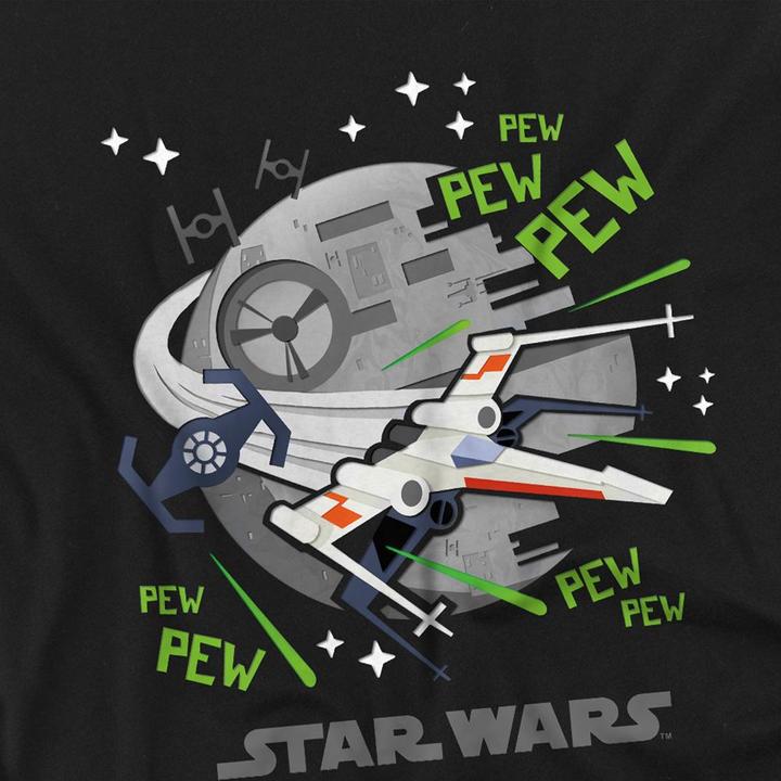 Actual product image Star Wars Childrens/Kids Pew Pew X-Wing Fighter Sweatshirt (140, 146)