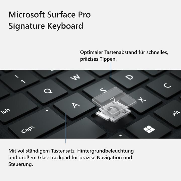 Image du produit Microsoft Surface Pro X & 8 Signature Keyboard (DE, Docking)