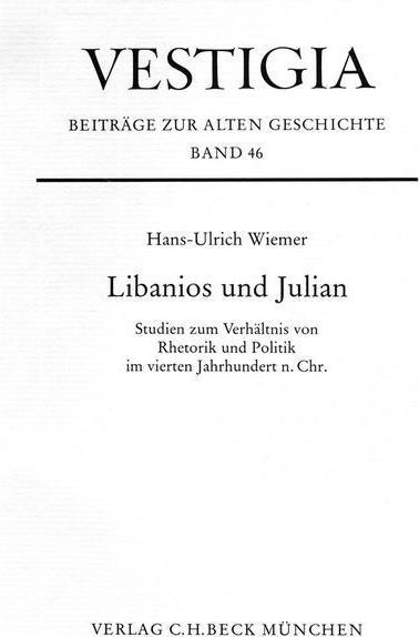 Produktbild Libanios und Julian (Deutsch, Hans-Ulrich Wiemer, 1995)