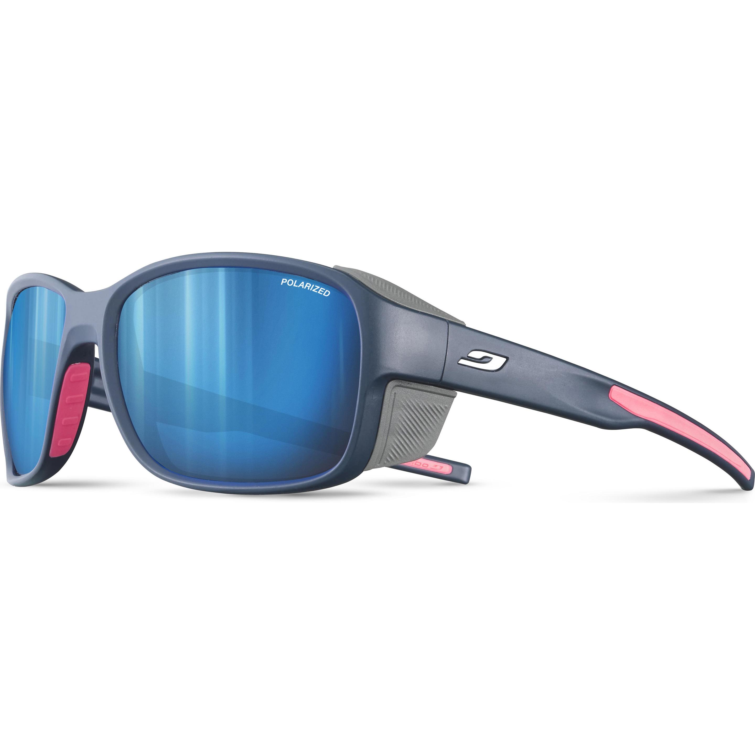 Julbo, Unisex, Sportbrille, Monterosa 2 Spectron 3 Polarized Gletscherbrille (Weiss, Rosa, Blau, Blau), Blau