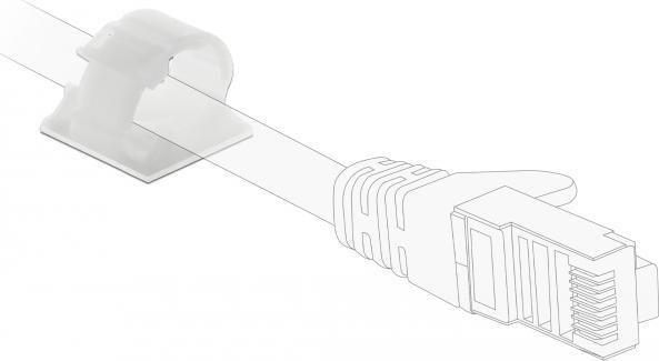 Image du produit Delock Porte-câbles Natural (paquet de 10)