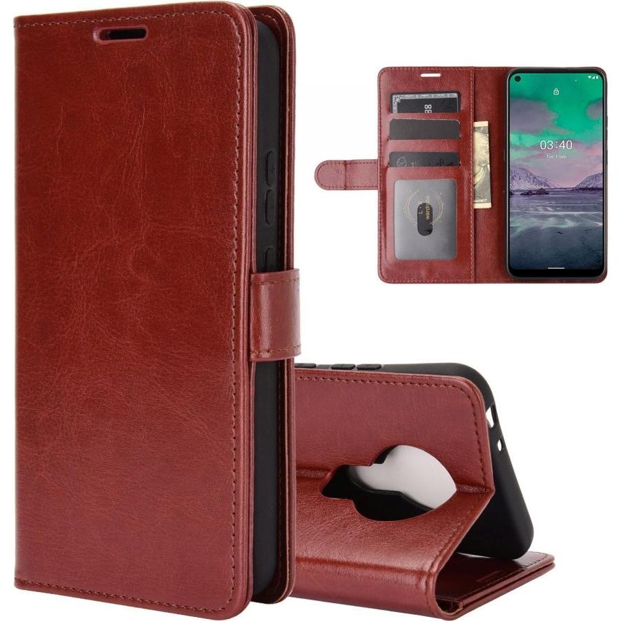 Screenguard CardLounge Nokia 3.4 Leder Hülle (Nokia 3.4), Smartphone Hülle, Braun
