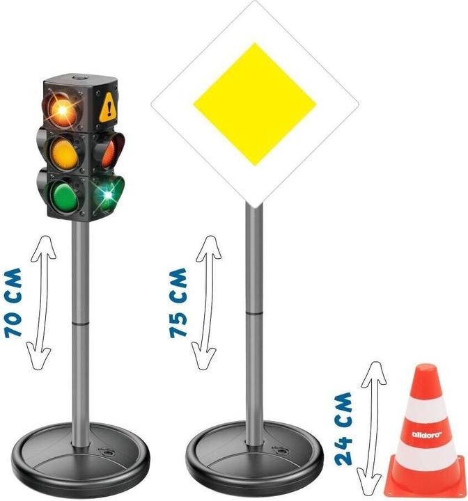 Immagine prodotto Alldoro XXL Set del traffico (75 cm di altezza, 21 pezzi)