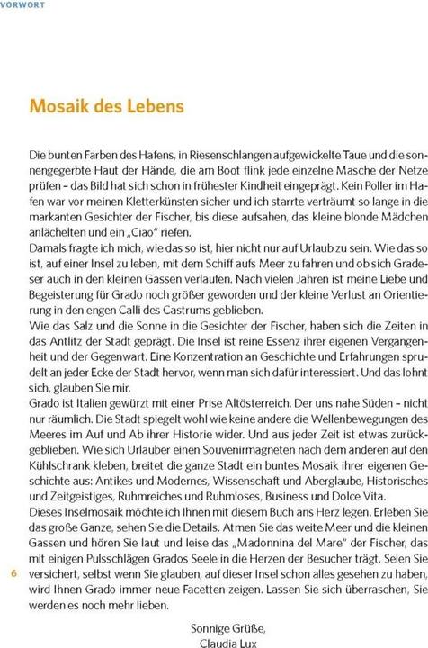 Produktbild Grado (Deutsch, Claudia Lux, 2024)