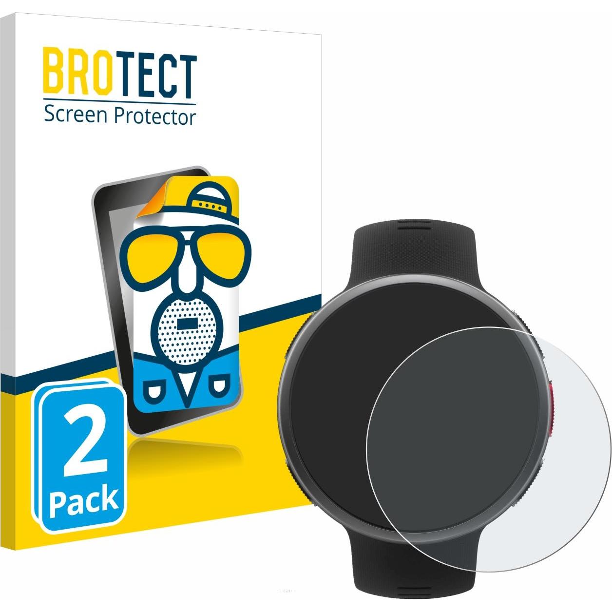 BROTECT Entspiegelungs-Schutzfolie Displayschutz Matt, Smartwatch Schutzfolie, Grau