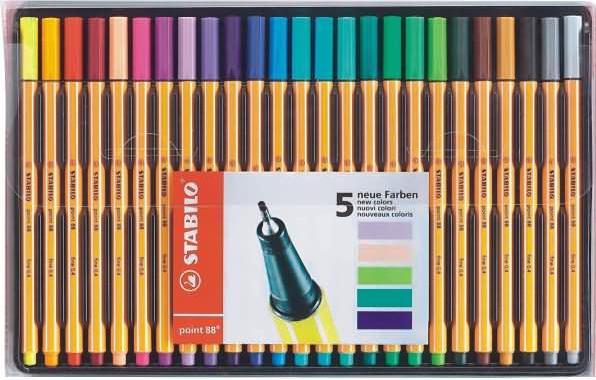 Immagine prodotto STABILO Punto 88 (Multicolore, 25 x)