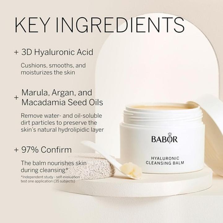 Actual product image Babor Hyaluronic Cleansing Balm Bals (Facial cleansing wipes, 150 ml)