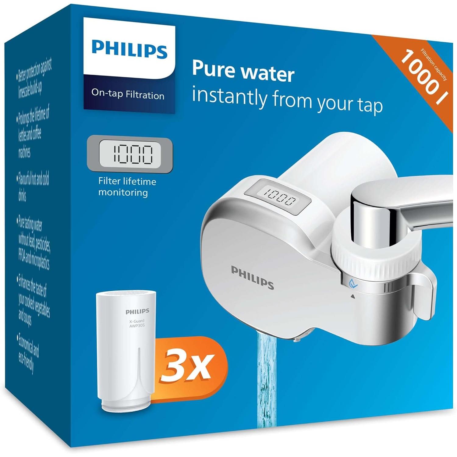 Philips AWP3705P3/10 + filtry 3 szt., Wasserfilter, Weiss
