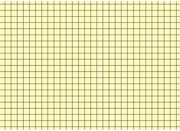 Brunnen Index card DIN A6 landscape squared yellow 100 pcs/pack. (A6, 180 g/m²)