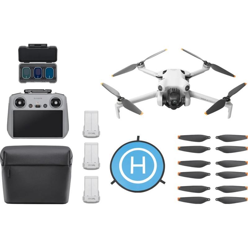 DJI Mini 4 Pro Video Creator Kit (34 min, 249 g, 48 Mpx), Drohne, Grau