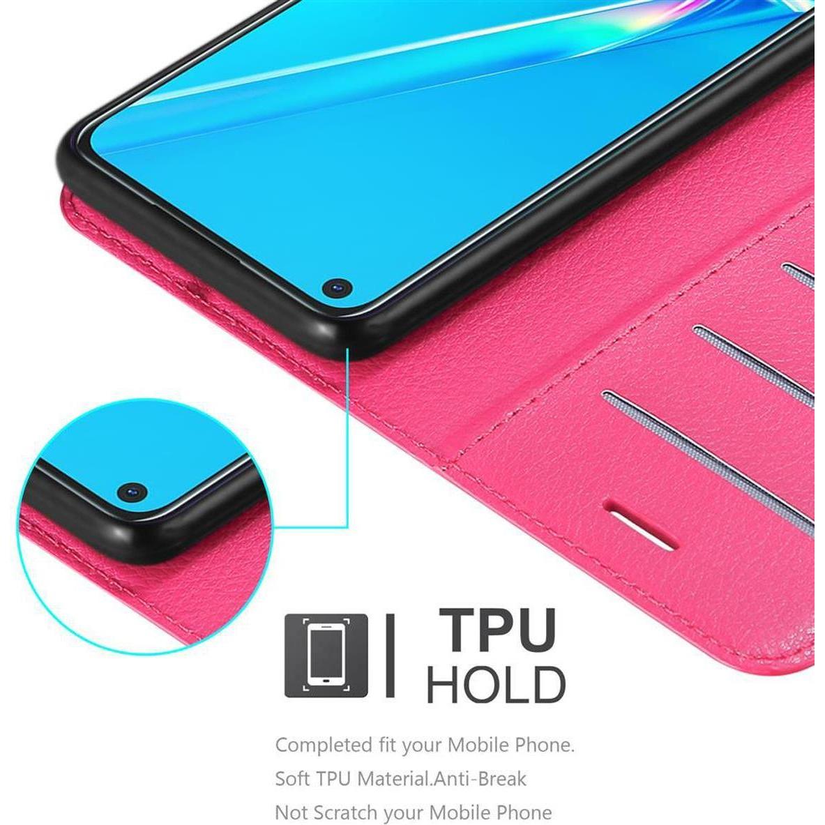 Thumbnail - Cadorabo Book mit Standfunktion Cover (Oppo A92), Smartphone Hülle, Pink