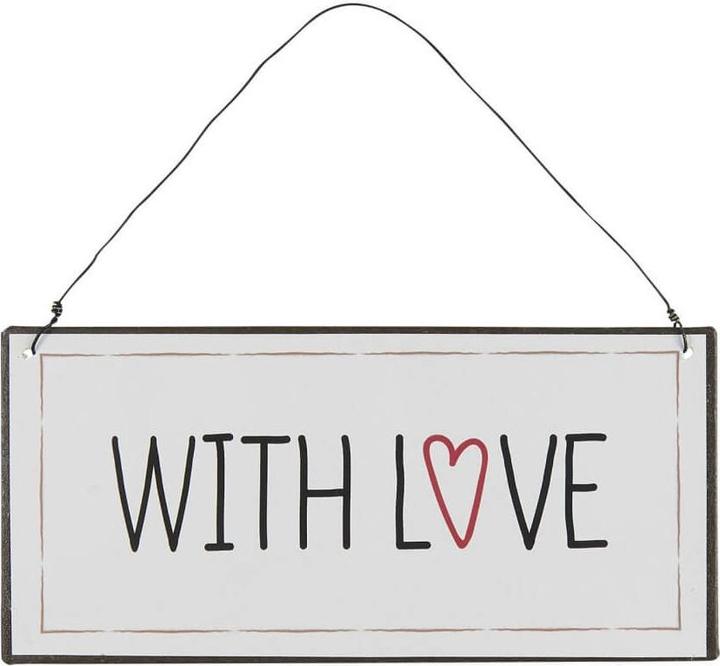 Ib Laursen Blechschild with Love (15 x 7 cm)