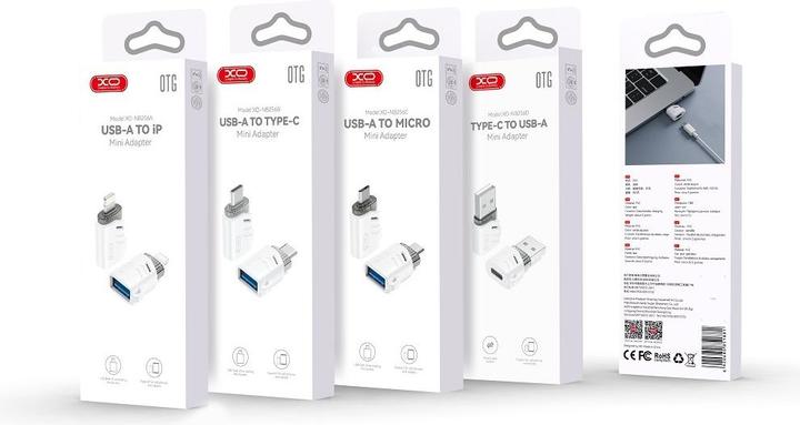 Actual product image xO adapter NB256B OTG USB - USB-C white (USB-A, USB-C)