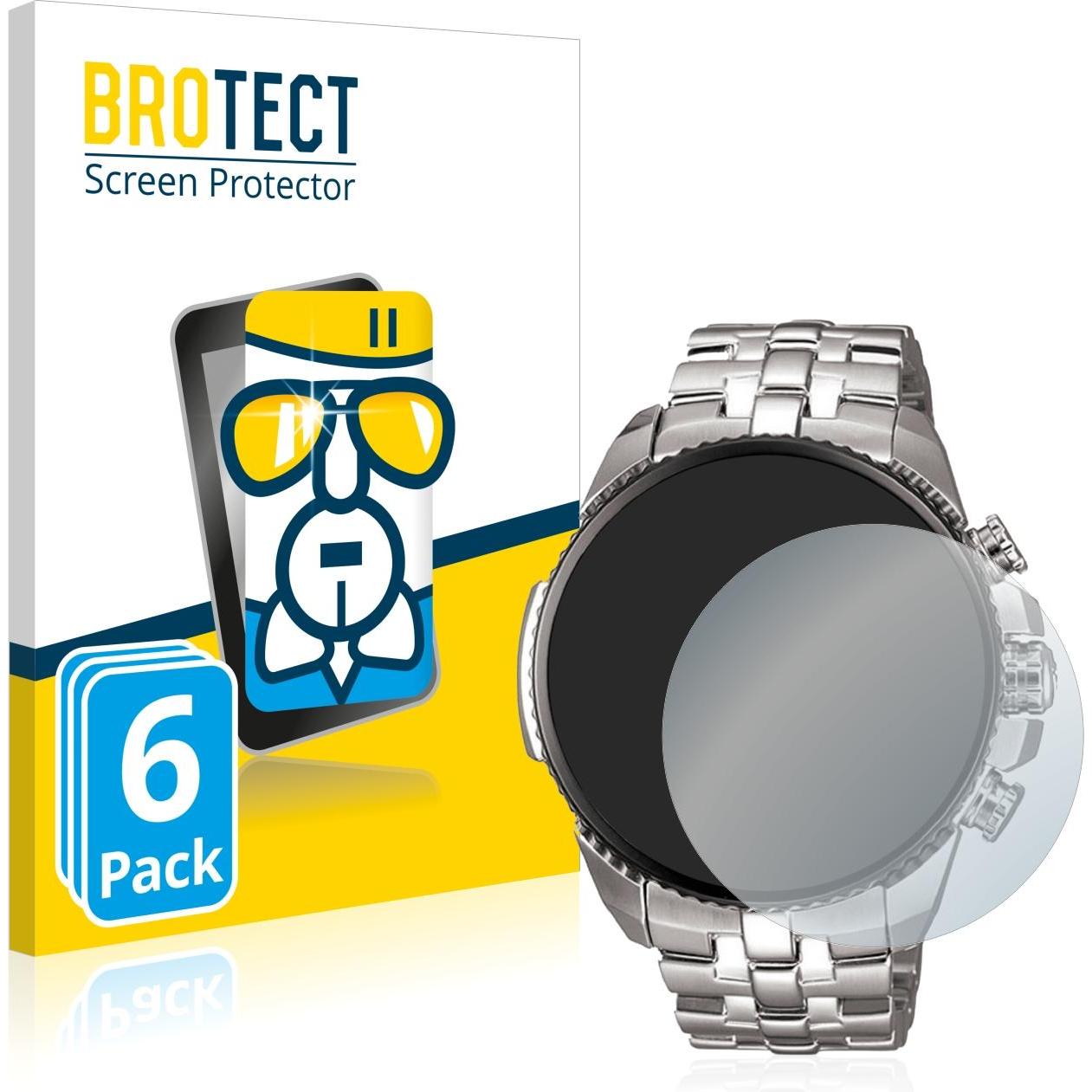 BROTECT AirGlass Panzerglasfolie, Smartwatch Schutzfolie, Transparent