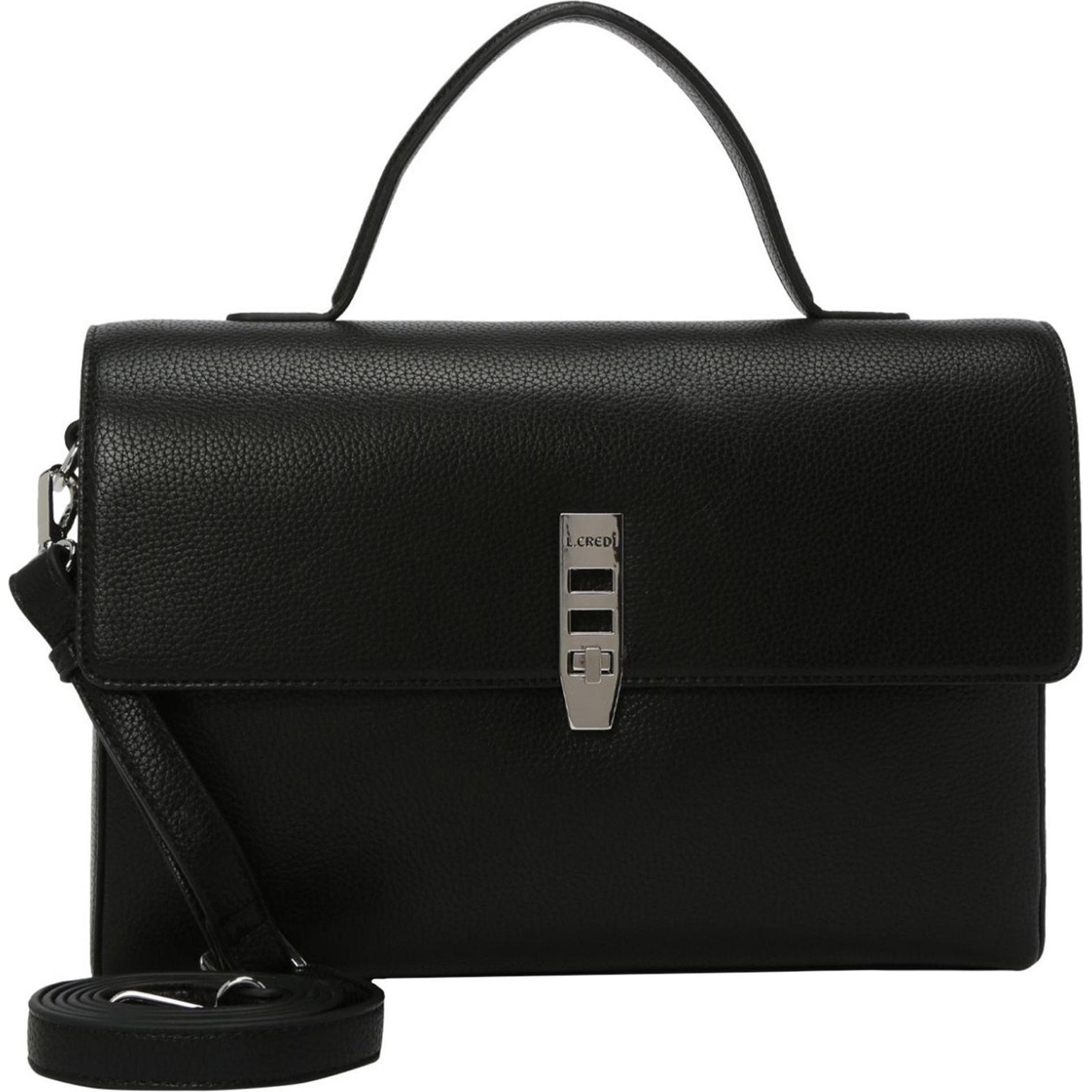 L.Credi, Handtasche, Laurie Handtasche 31 cm, Schwarz