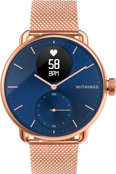 Immagine prodotto Withings Bracciale a maglie (18 mm, Acciaio inossidabile e rivestimento PVD, Acciaio HR 36mm)