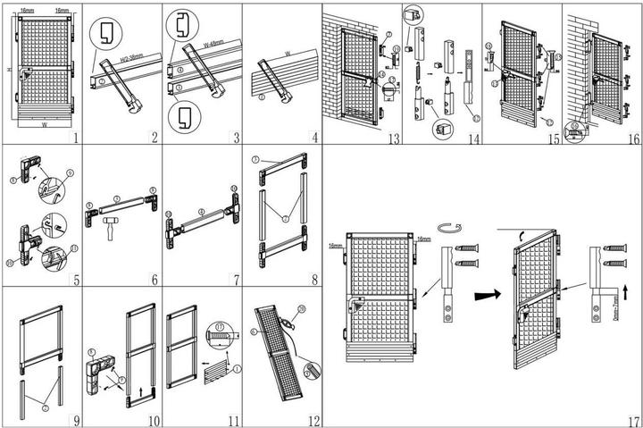 Produktbild Grafner Insektenschutz Fliegengitter 95x210cm Balkontür Terassentür anthrazit IS11082 (210 x 95 cm)