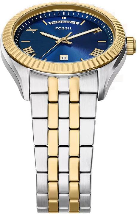 Produktbild Fossil FS6141 Men’s Watch · 3-Hand Quartz, Day & Date Display, Bicolor Stainless Steel with Blue Dial (Analoguhr, 42 mm)