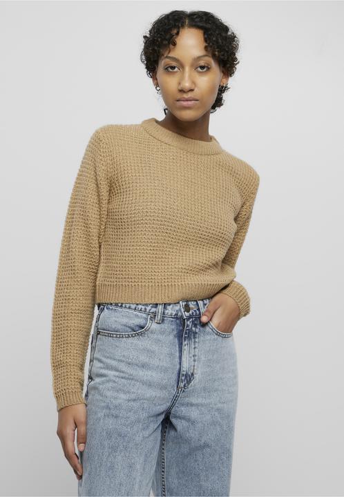 Produktbild Urban Classics Ladies Short Waffle Sweater (M)