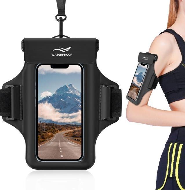 Image du produit Mu Sport 2in1 Wasserdichte Umhängetasche & Sport Armband für Smartphone bis 7"